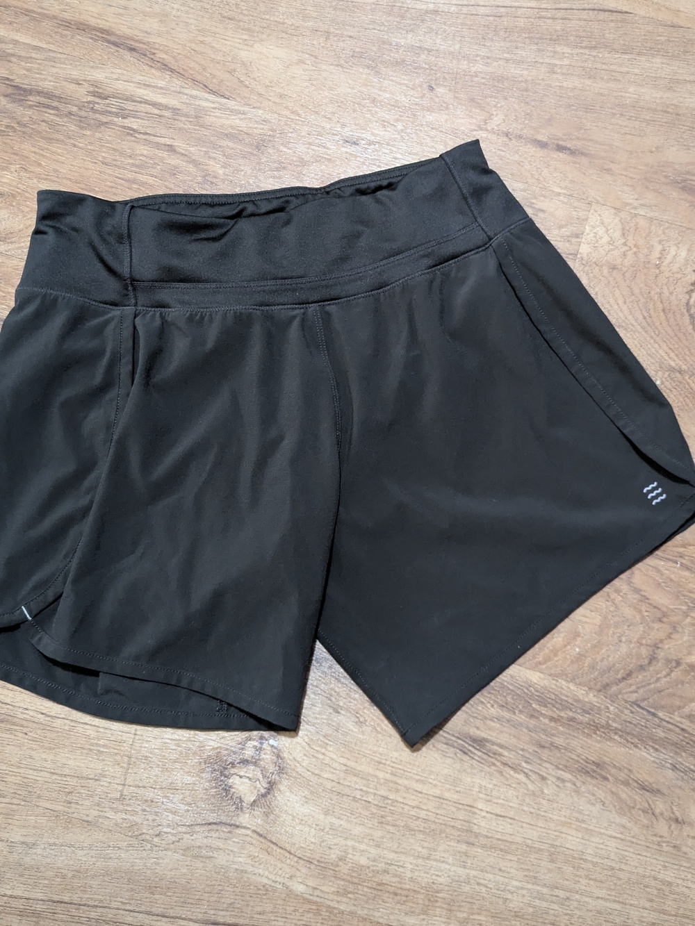 Free Fly Apparel Black Women's Athletic Shorts with Side Pockets